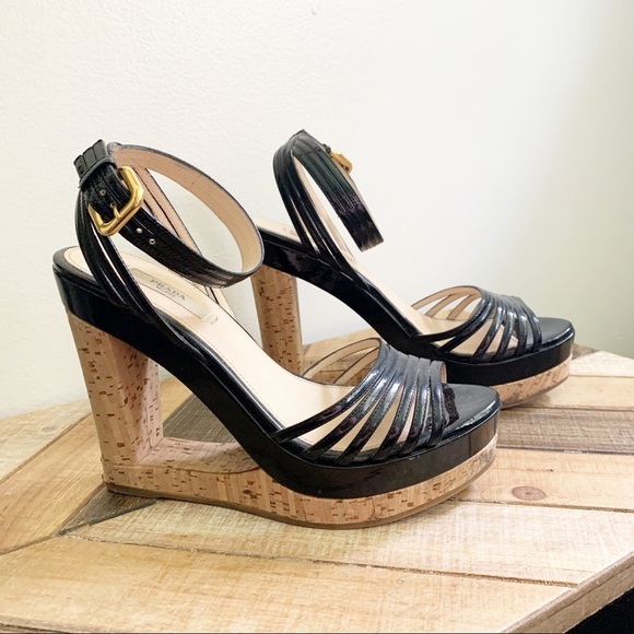 Prada Cut Out Wedges - Picture 1 of 16